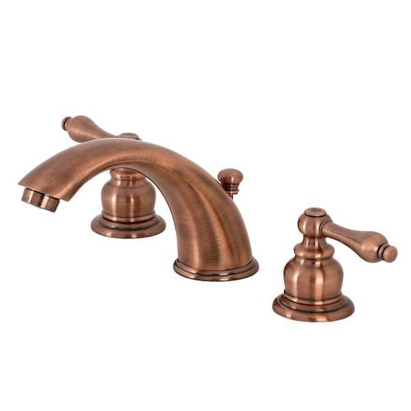 KB976AL Victorian Widespread Bathroom Faucet, Antique Copper